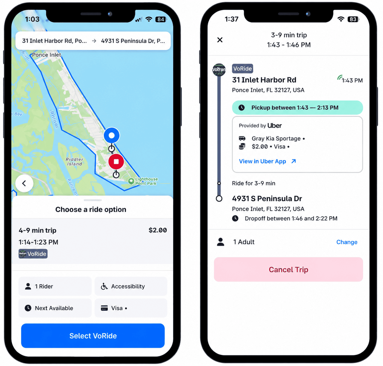 États-Unis — Volusia déploie un transport multimodal à la demande avec Uber